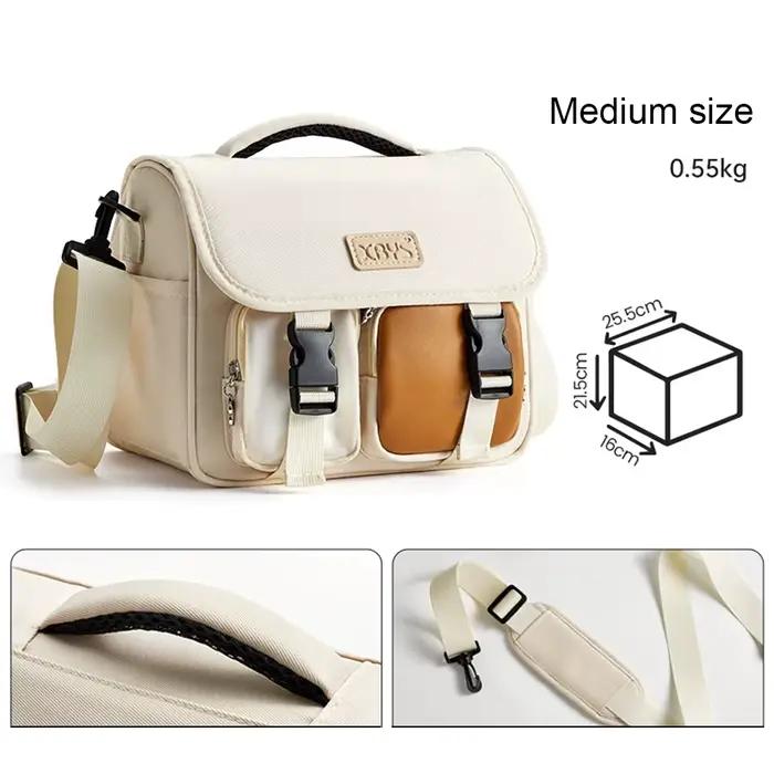 Sac pour appareil photo, sac pour appareil photo reflex numérique, sac à bandoulière grande capacité, sac de voyage, sac messager, adapté aux appareils Fujifilm et Canon