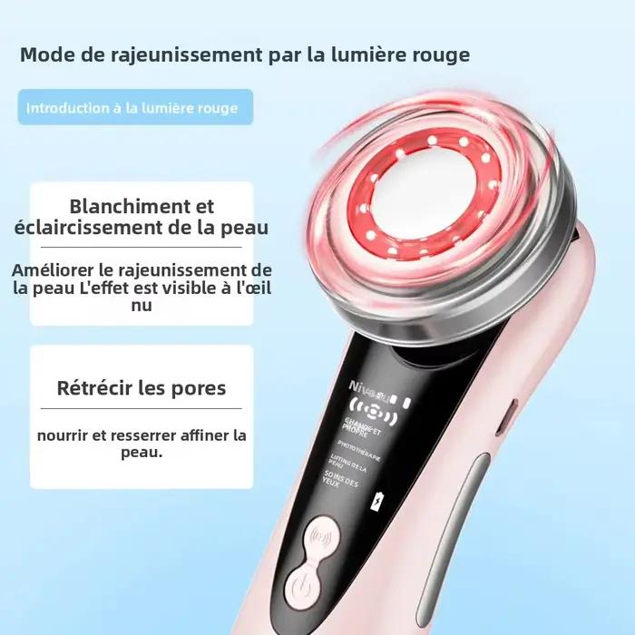 Nouveau dispositif électrique de levage du visage Vibration LED visage rajeunissement de la peau dissolvant de rides Anti-âge dispositif de soins de beauté des yeux du visage