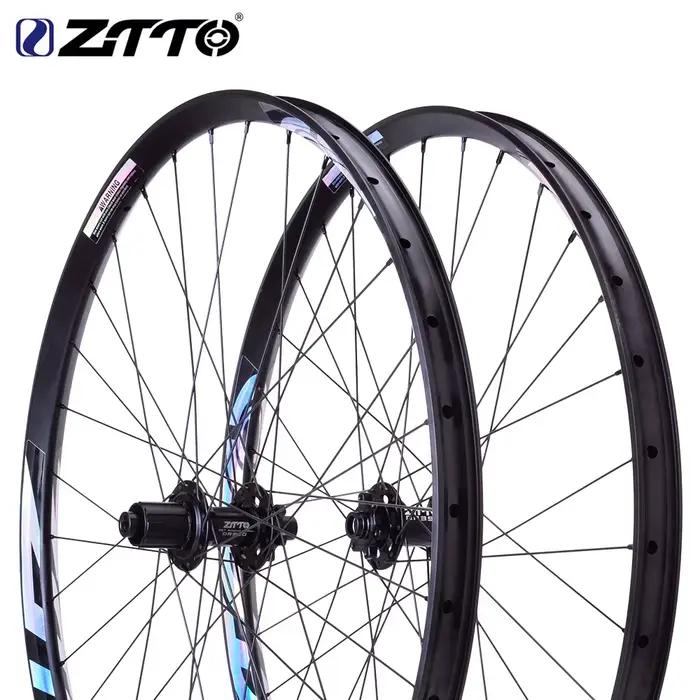 ZTTO vtt étoile roue de vélo à cliquet AM Enduro 29 27.5 35mm de large 148 Boost Hub 142 à axe traversant 135 QR jante