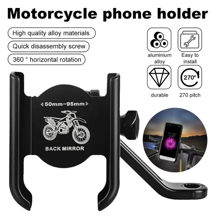 Support de téléphone portable rotatif pour moto et vélo