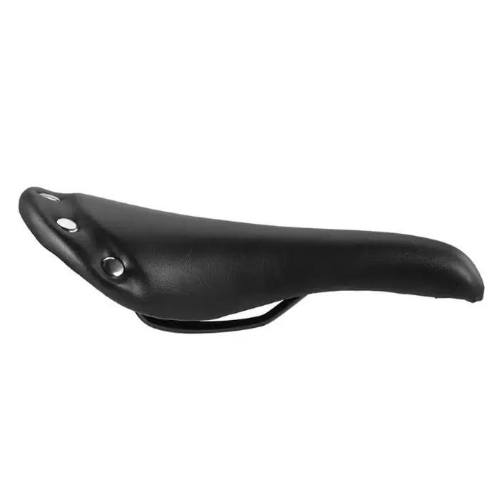 Selle de vélo monovitesse en cuir PU avec rivets pour hommes VTT, vélo de route et vélos à pignon fixe occassions spéciales