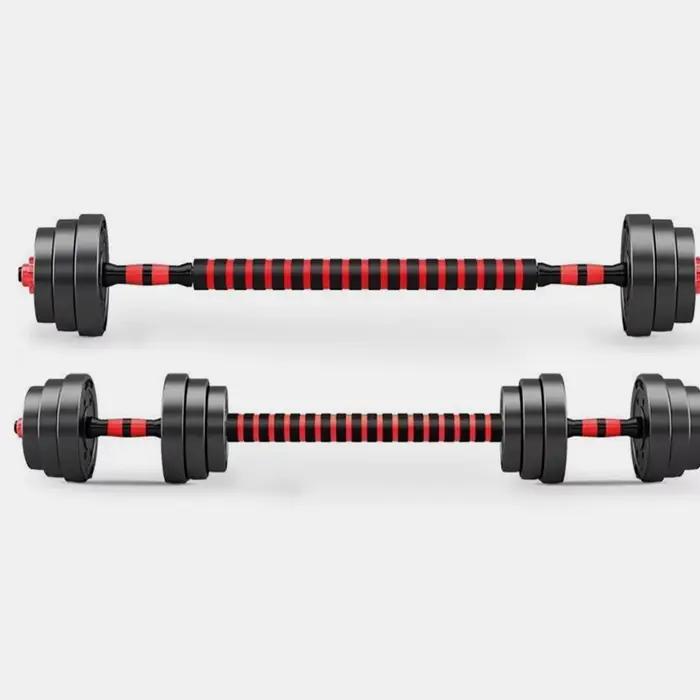 40 cm haltère tige en acier massif haltérophilie Spinlock haltères barres avec connecteur gymnastique maison Fitness