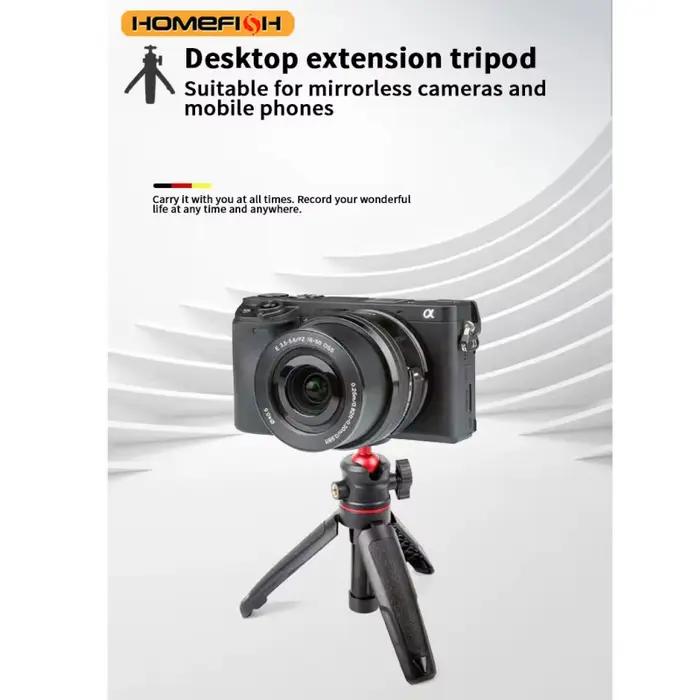 Trépied portable extensible pour appareils photo reflex numériques, téléphones mobiles et ordinateurs de bureau. Manette pour la diffusion en direct.