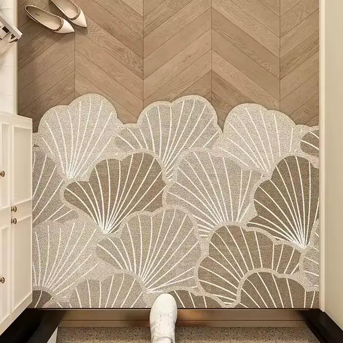 Tapis de porte d'entrée antidérapant, coupe libre, décoratif, parfait pour le linge, la cuisine, la décoration de la pièce des invités