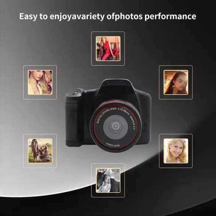 Caméra de photographie numérique 4K, caméscope 16MP, enregistreur vidéo Vlog, n'aime numérique 16X pour les fêtes et les voyages