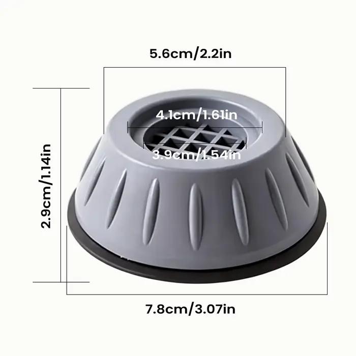 Patins anti-vibration pour machine à laver, 4 pièces, pieds anti-bruit et amortisseurs de chocs pour sèche-linge, réfrigérateur, congélateur, buanderie