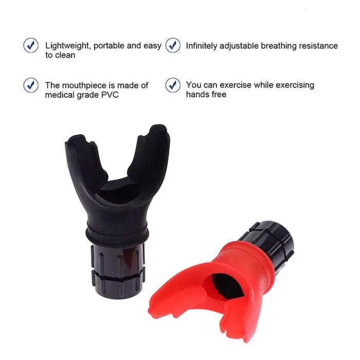 Entraîneur respiratoire respirateur pulmonaire équipement de Fitness Silicone