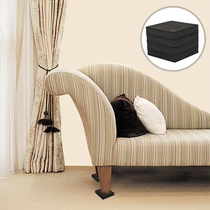 Lot de 4 patins anti-vibration et antidérapants pour machine à laver, réfrigérateur et meubles
