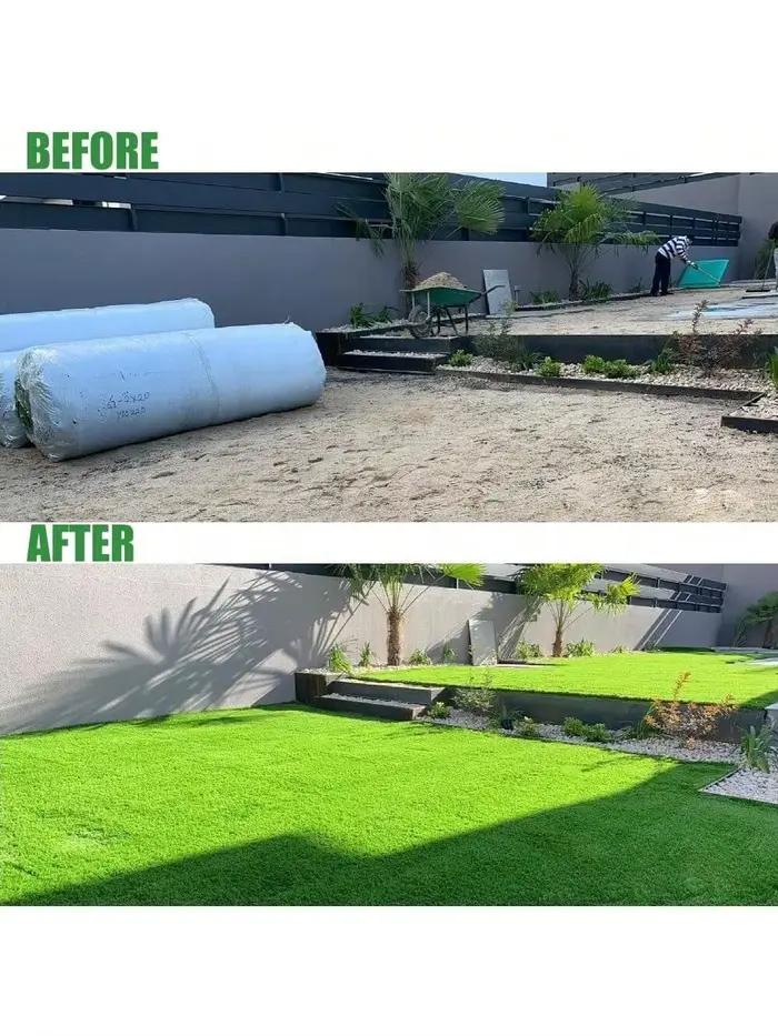 Tapis de tapis de gazon synthétique artificiel intérieur et extérieur de 1/2/3/4/5 mètres, tapis de gazon artificiel artificiel, tapis de sol de mariage,