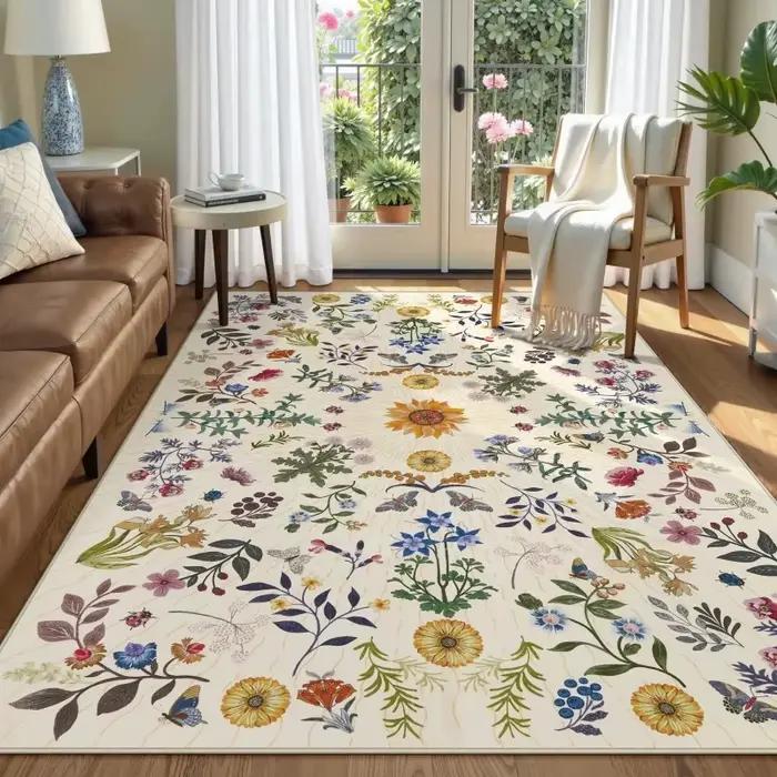 Tapis pour salon, lavable en machine