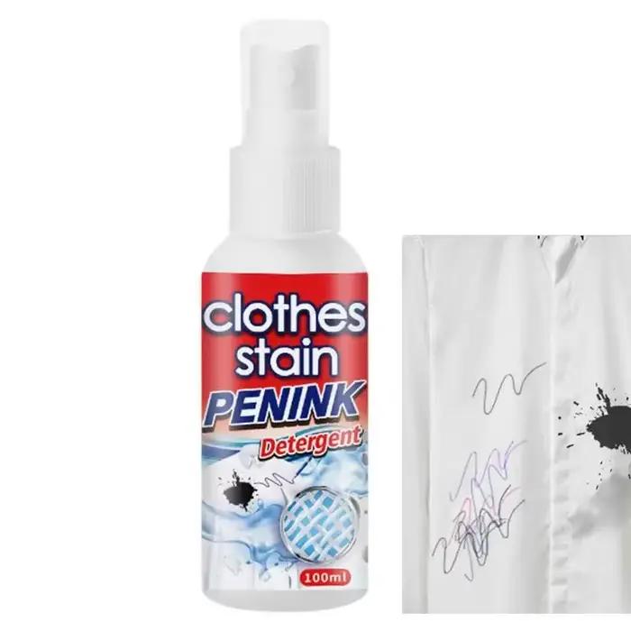 Dissolvant de taches pour vêtements, 100ml, dissolvant d'encre en Spray, marqueur d'encre pour tapis, dissolvant instantané de taches pour vêtements en tissu, tapis, blanchisserie
