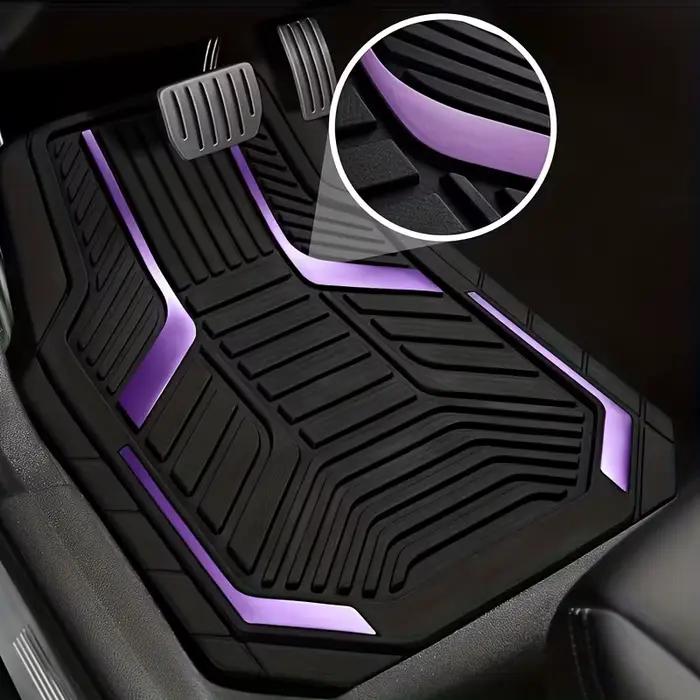 4 tapis de sol de voiture avant et arrière, durables, avec un dos antidérapant pour une protection par tous les temps. Convient à 95% des