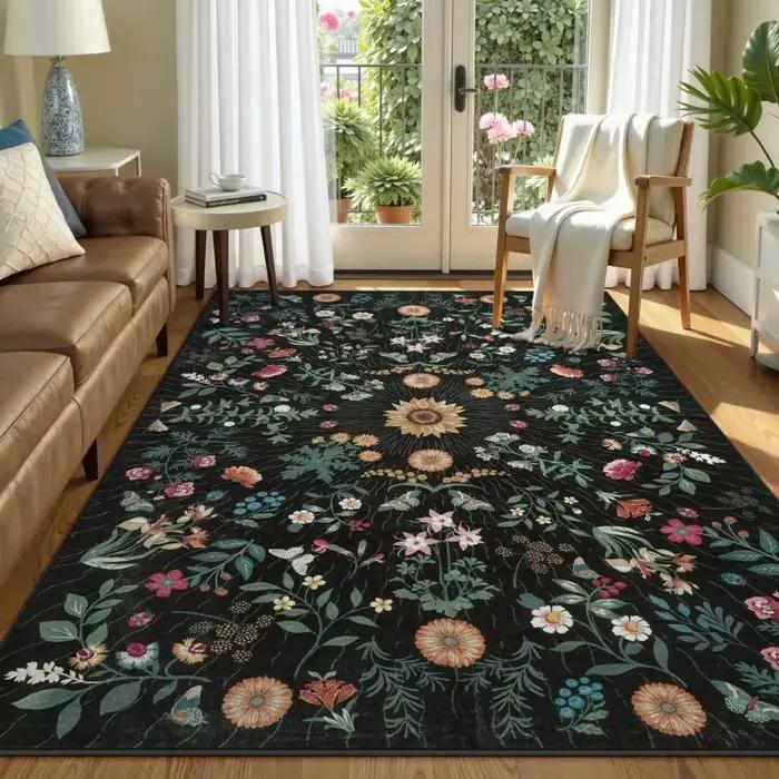 Tapis pour salon, lavable en machine