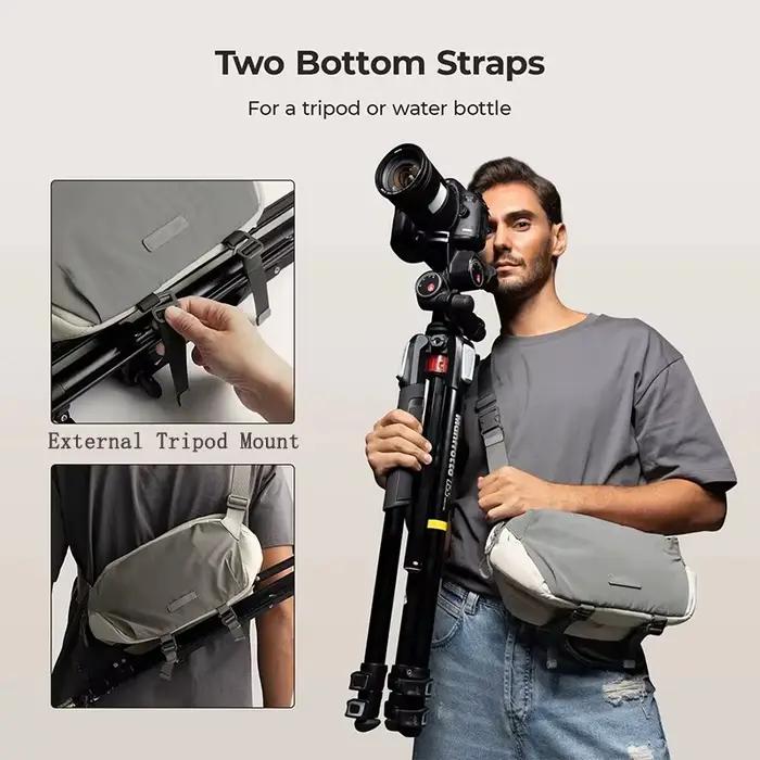 Sac à bandoulière pour appareil photo, sac de photographie étanche, sac à bandoulière portable, pochette pour appareil photo reflex numérique pour usage quotidien et voyage