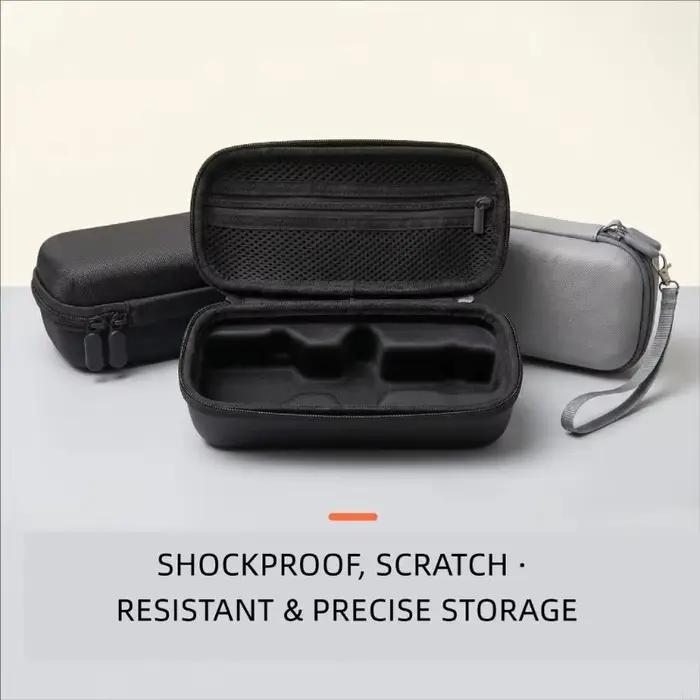 Étui pour appareil photo avec coque rigide, poche intérieure poignée latérale pour transport quotidien