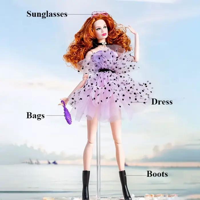 Robe élégante de supermodèle de la mode, tenues décontractées, accessoires DIY, robes de princesse, sacs de soirée