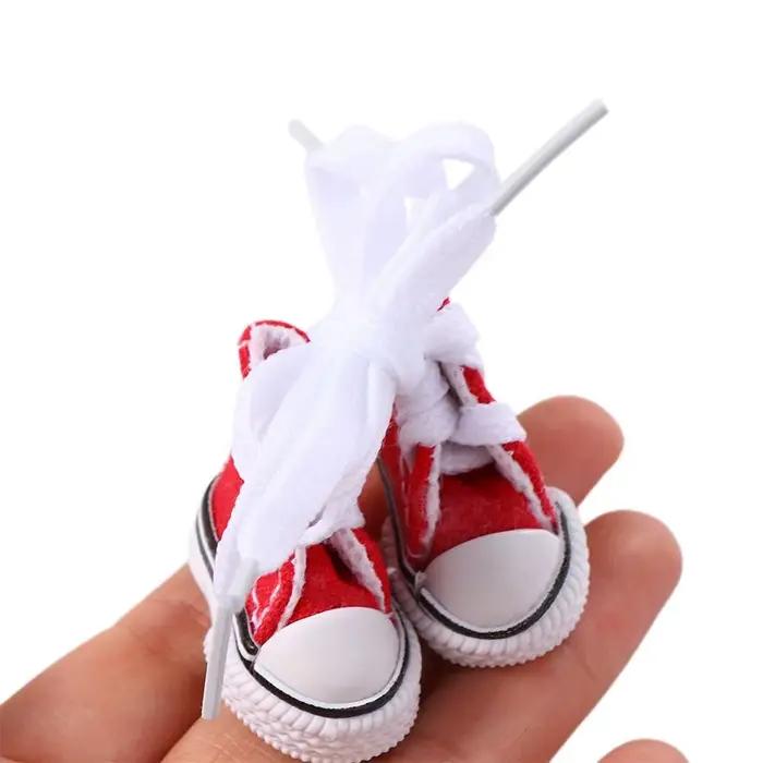Accessoires fille jouet baskets chaussures 3.5CM chaussures décontractées Mini chaussures BJD poupées chaussures poupée chaussures poupée toile chaussures Blyth chaussures