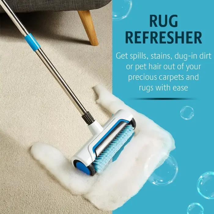 1 Brosse de nettoyage de tapis verticale manuelle, nettoyant en profondeur pour la maison et le bureau