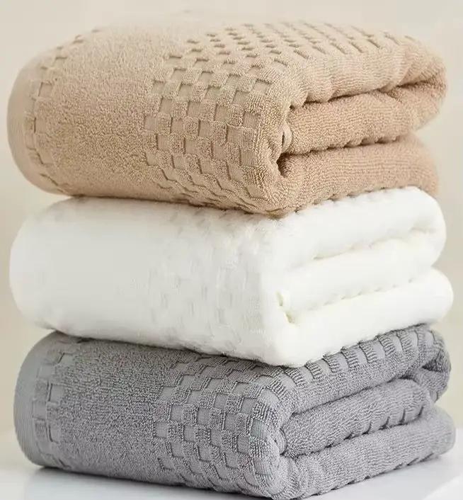 Serviette de bain en coton pour adultes, ensemble de salle de bain, grande serviette de plage, hôtel de luxe, Spa, pour la maison, sport