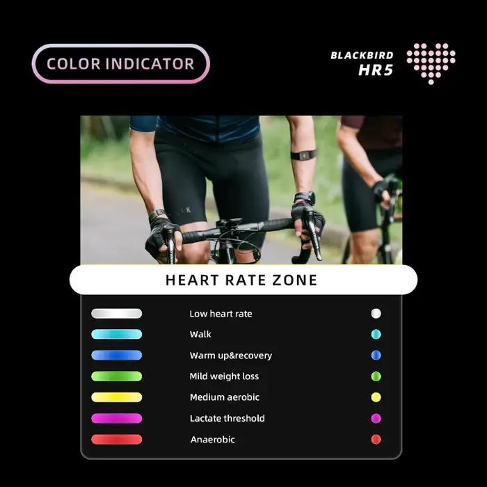Blackbird HR5 brassard moniteur de fréquence cardiaque bras dragonne capteur ANT + sans fil Fitness pour XOSS IGPSPORT cyclisme vélo Sports