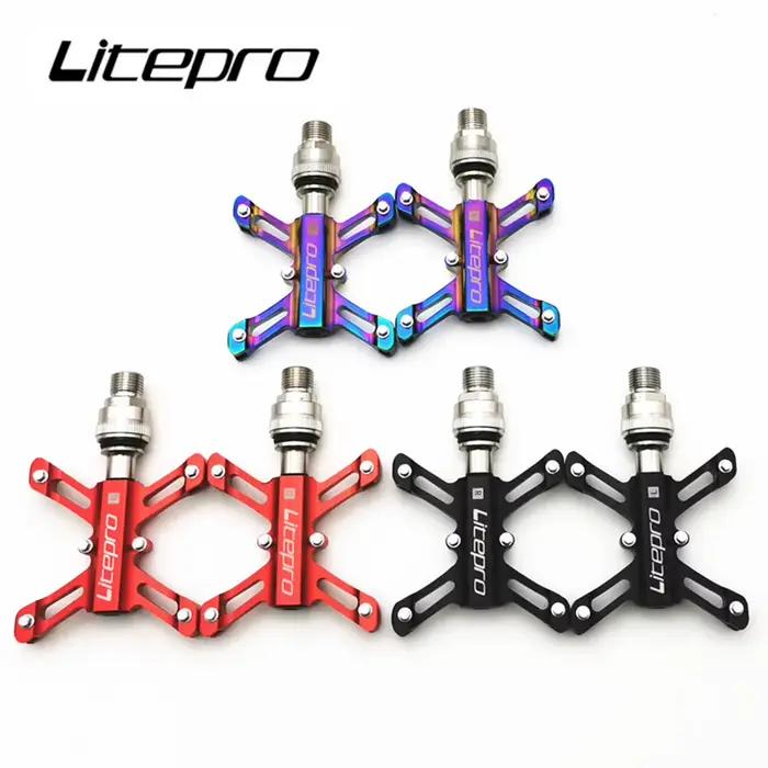 Litepro-Pédale universelle QR en alliage d'aluminium pour VTT