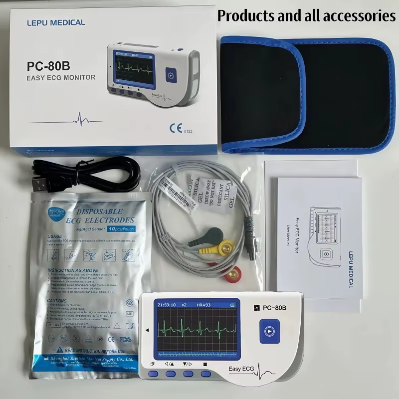 Moniteur d'électrocardiogramme dynamique portable, moniteur de fréquence cardiaque, enregistreur d'é