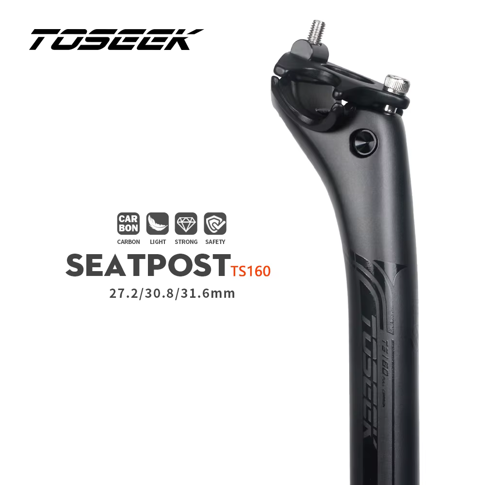 TOSEEK – tige de selle en carbone 27.2/30.8/31.6mm, noir mat, Tube de selle vtt/vélo de route, longu