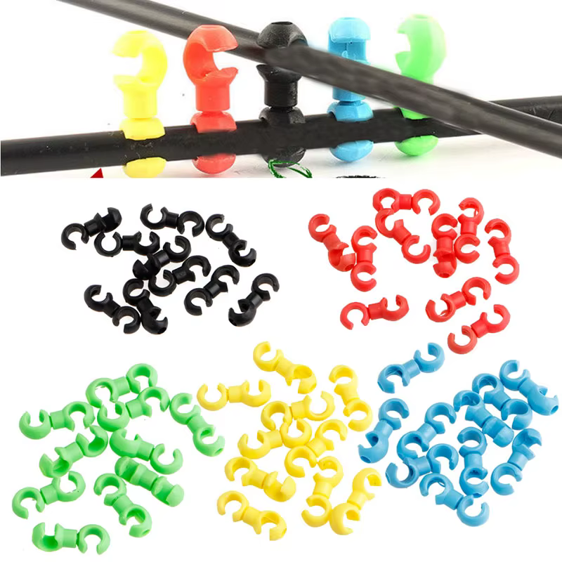 10 pièces/ensemble S boucle dérailleur de frein de vélo Clips de changement de vitesse boucle câble 