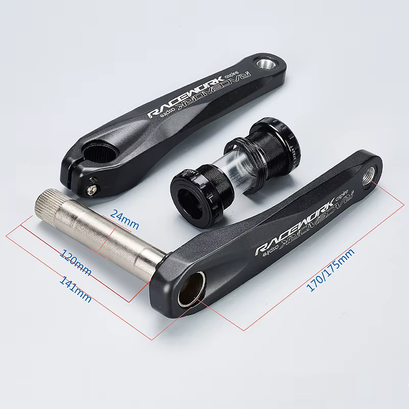 RACEWORK vtt pédalier 170/175mm VTT manivelle étroite large plateau 32/34/36/38T 11/12S vélo pédalie
