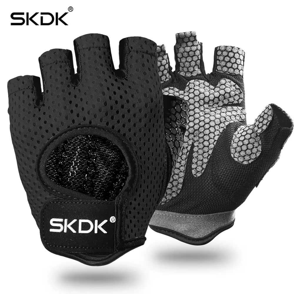 SKDK – gants d'haltérophilie en Silicone, accessoires de Fitness respirants, paume creuse