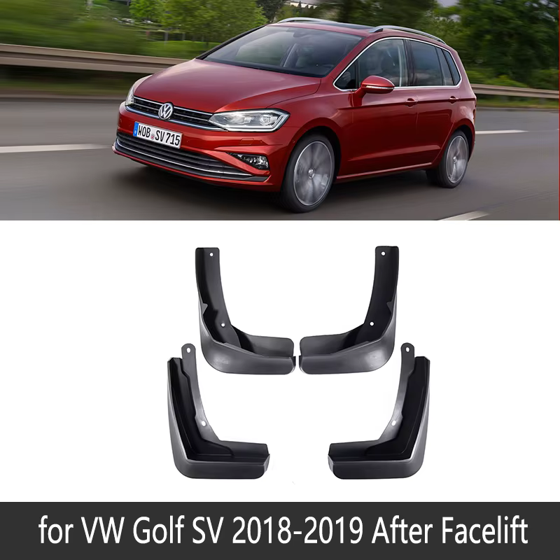 Garde-boue pour Volkswagen, VW Golf Sportsvan SV 2014 ~ 2019 Mk7 2014 ~ 2019, Bavette, Garde-boue, A