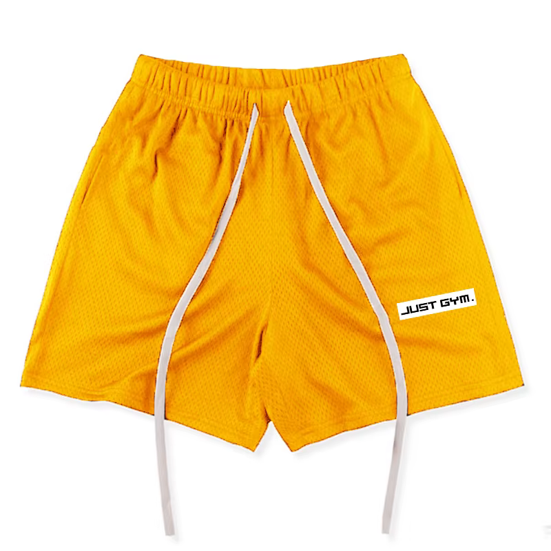 Short de Fitness respirant en maille légère pour hommes, pantalons décontractés de sport d'été
