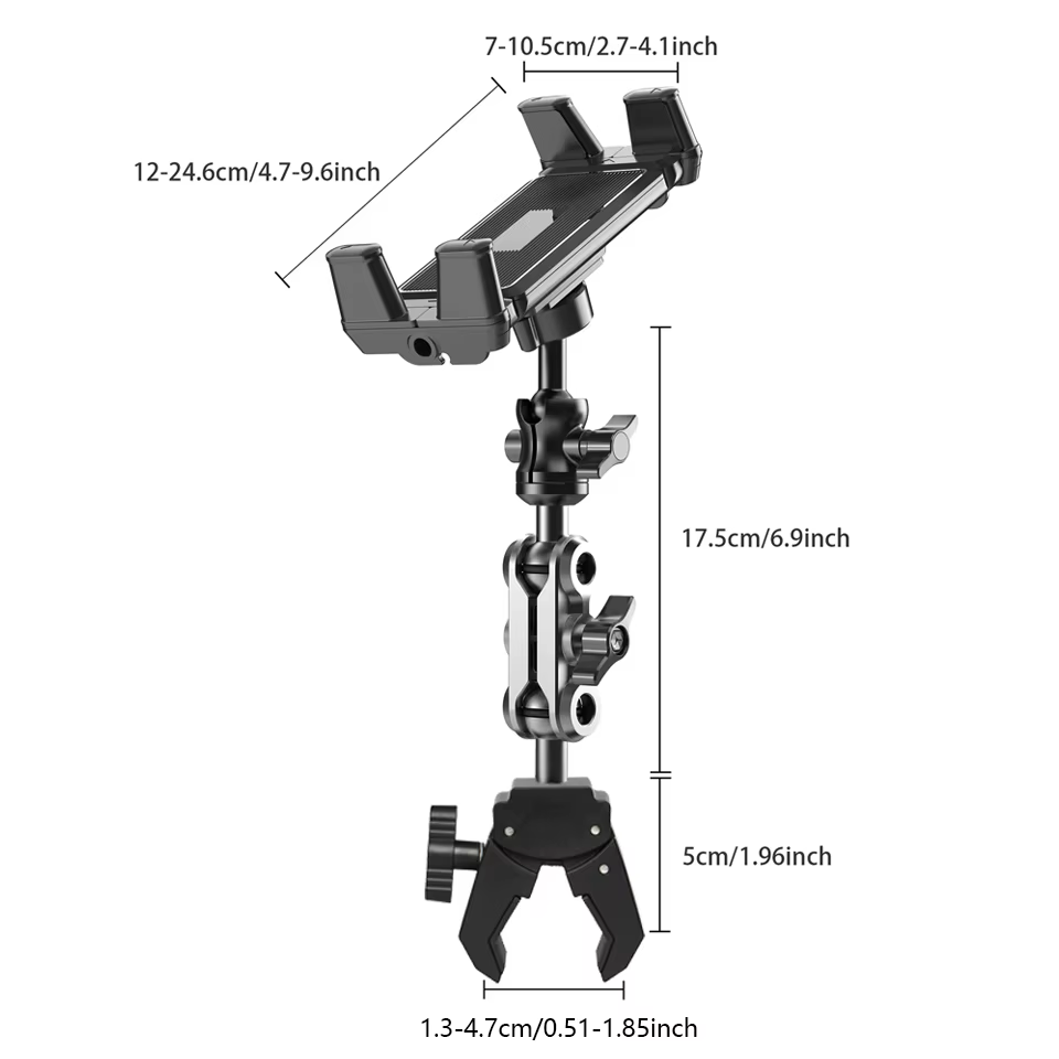 Support de tablette OUTMIX pour tapis de course et vélo d'appartement, support de téléphone réglable