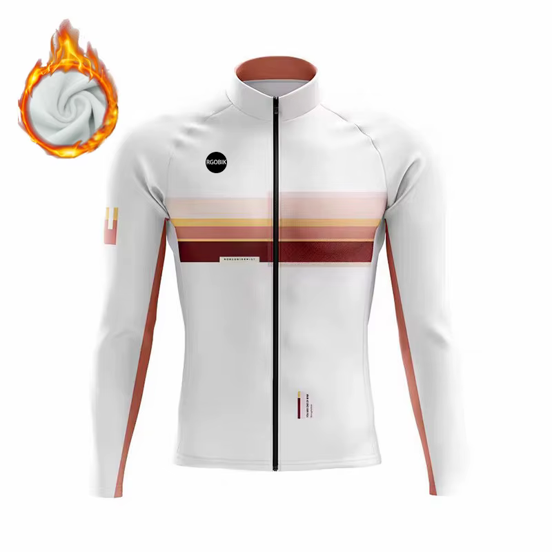 2025 RGOBIK espagne hiver thermique polaire veste cyclisme maillot à manches longues Ropa Ciclismo H