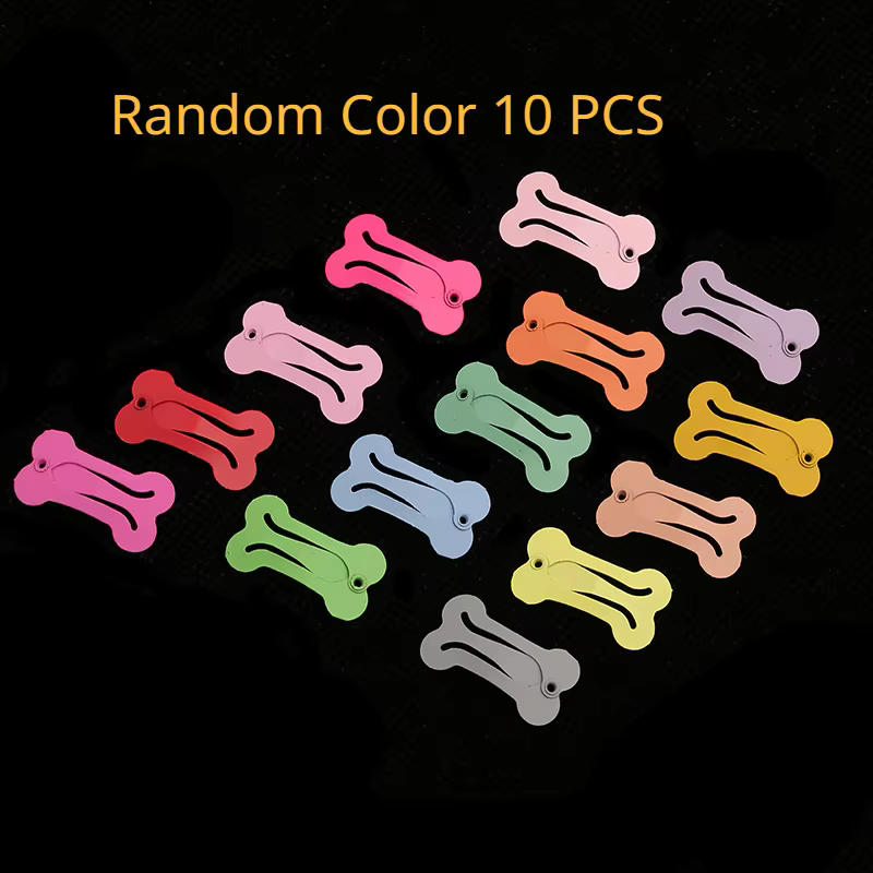 Accessoires pour cheveux de fille, 10 pièces, accessoires pour cheveux de chiots mignons, fleurs fai