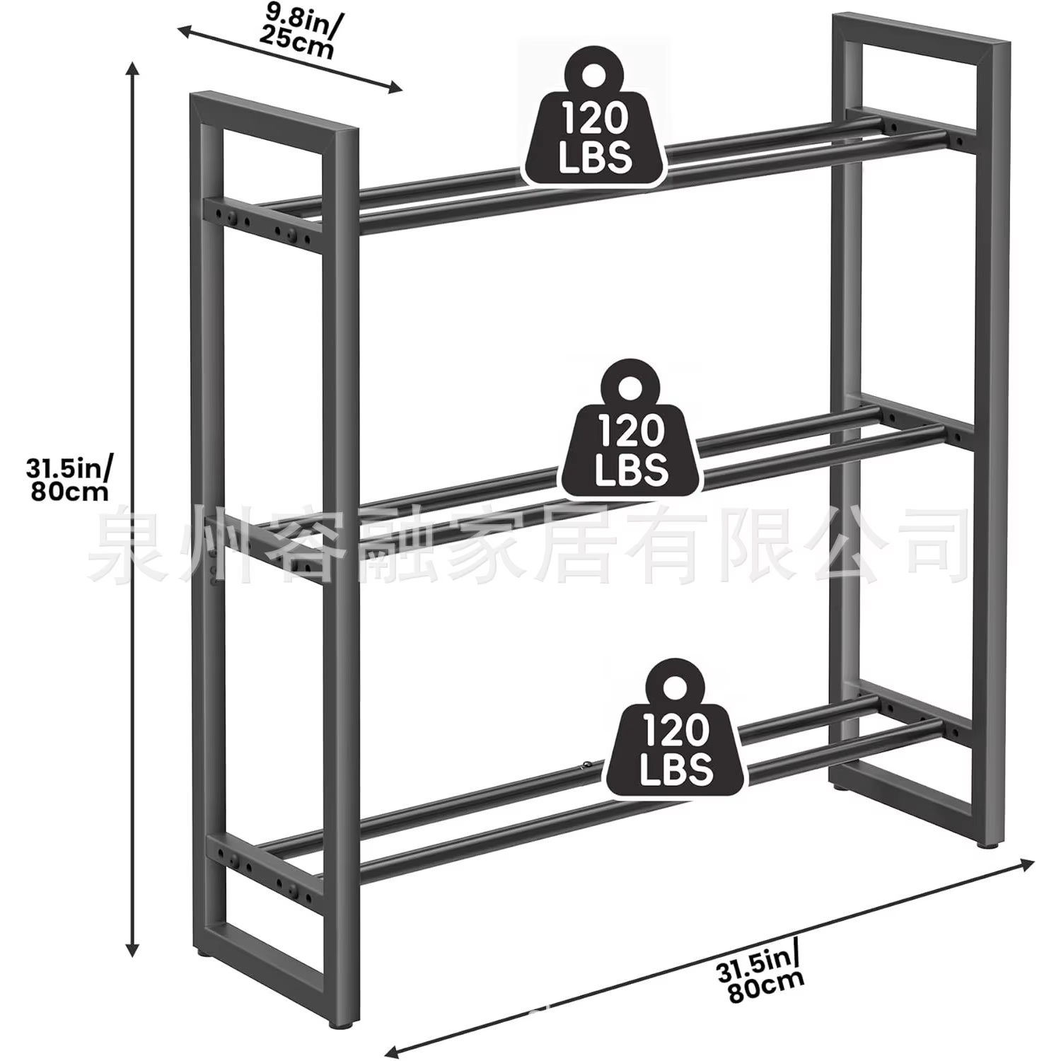 Support de rangement pour haltères sur pied à 3 niveaux, organisateur de rangement pour haltères dom