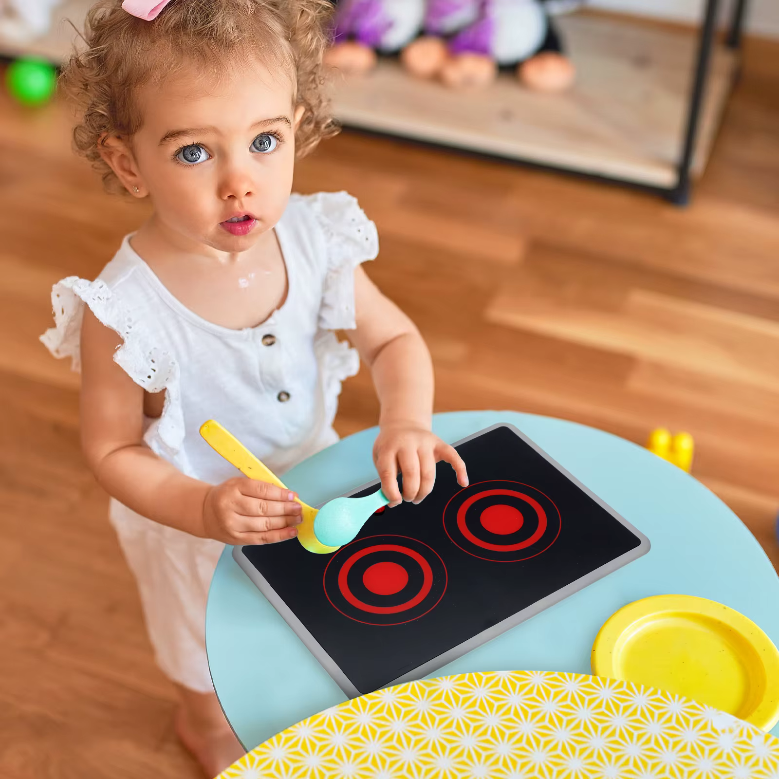 Appareil de cuisine pour enfants, poêle à Induction réaliste avec son et lumière, jouet de cuisine p