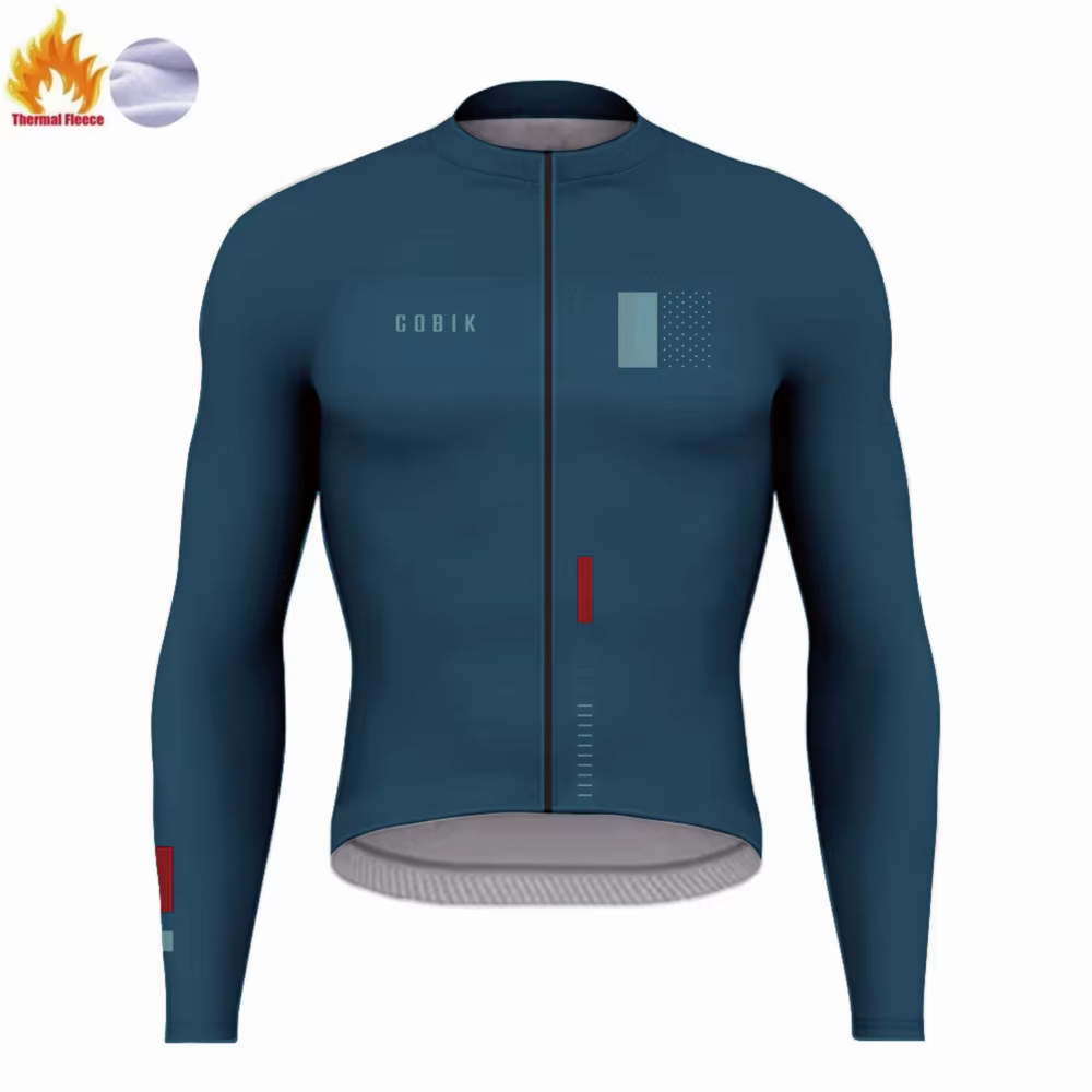 Cobik homme Maillot de cyclisme hiver garder au chaud Pro niveau Maillot de cyclisme anti UV doux th
