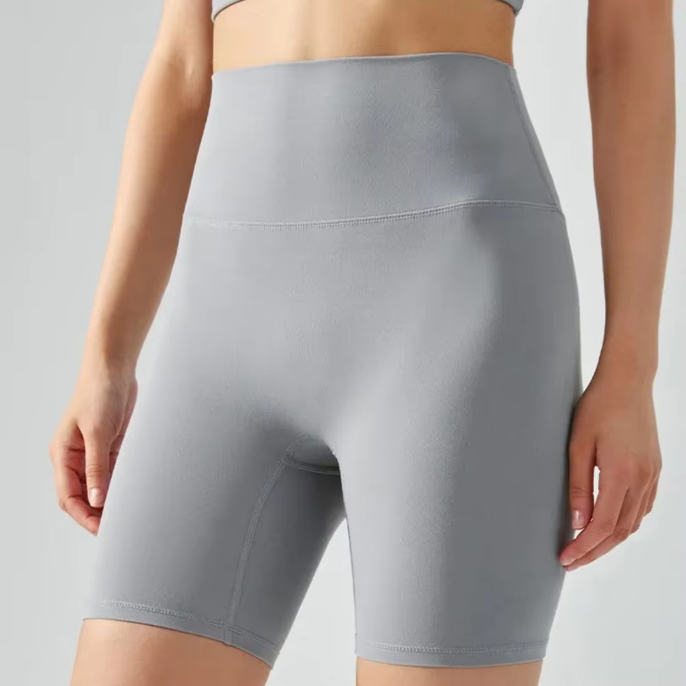 Short de sport de yoga d'été pour femme, short de cyclisme moulant, short de fitness taille haute nu