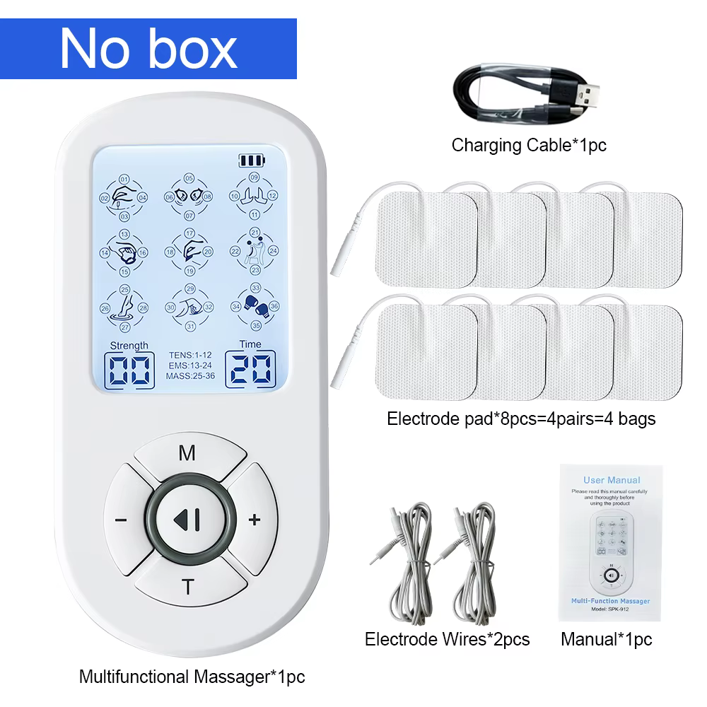 Masseur corporel électrique TENS, stimulateur musculaire EMS, appareil d'acupuncture numérique haute
