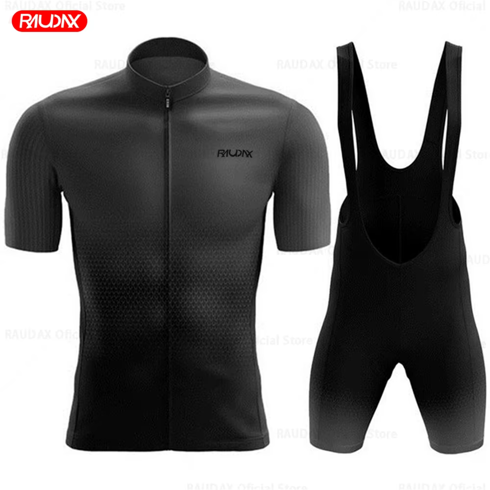 Raudax ensemble de cyclisme homme Maillot de cyclisme à manches courtes vélo cyclisme vêtements Kit