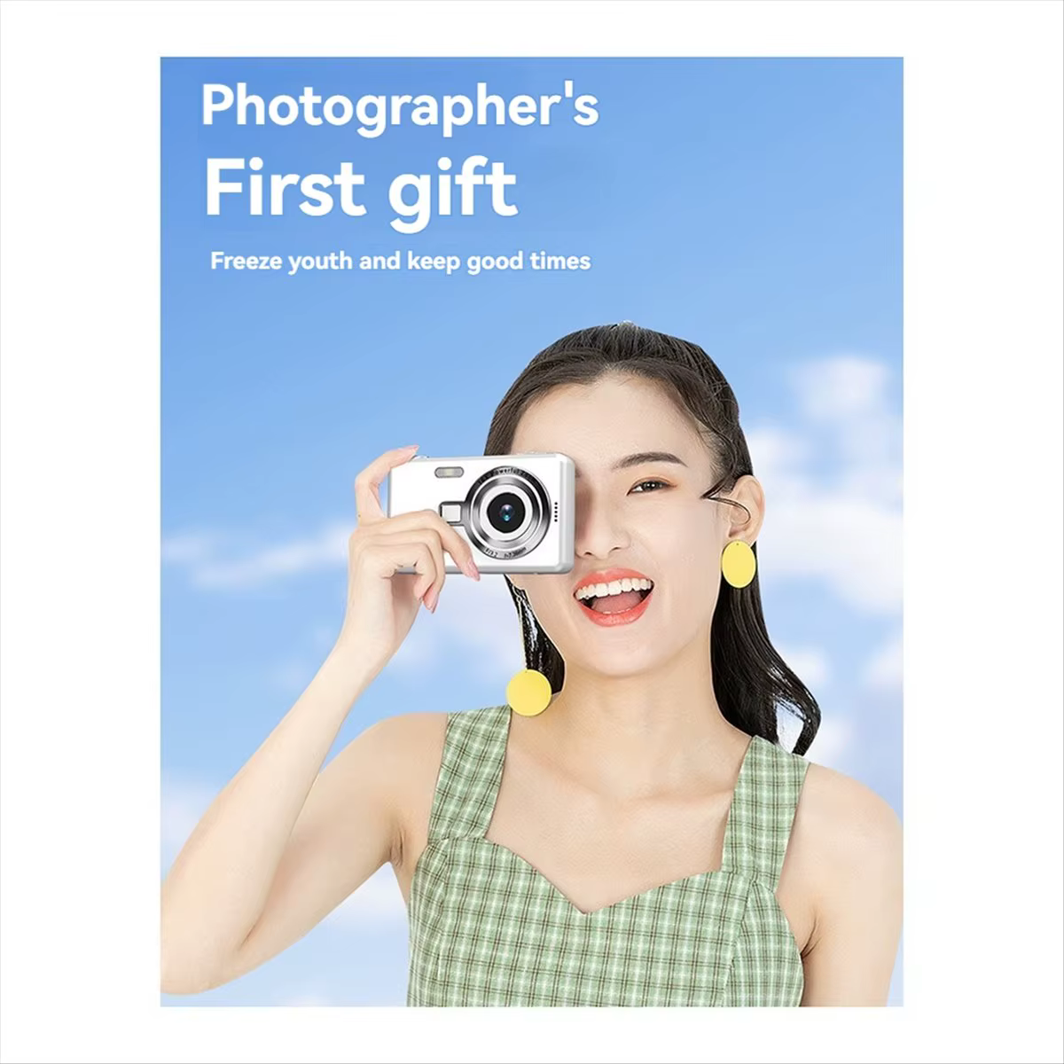 Appareil photo numérique HD 1080P 96MP pour enfants - Zoom 16X, écran IPS 2,4 pouces, idéal pour la 