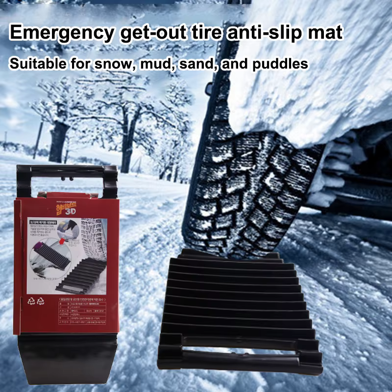 Tapis antidérapant universel pour roues de voiture, tapis de traction d'urgence pour pneus, échelle 