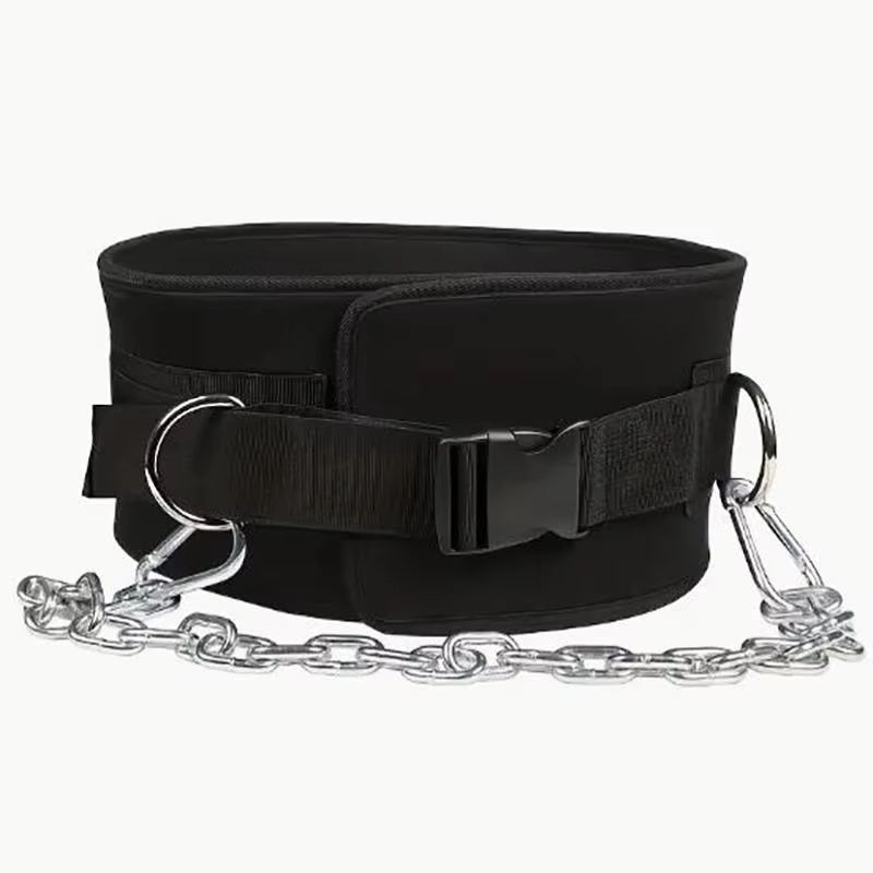 Ceinture lestée d'entraînement en salle pour tractions, ceinture de pesée à barre simple et Double, 