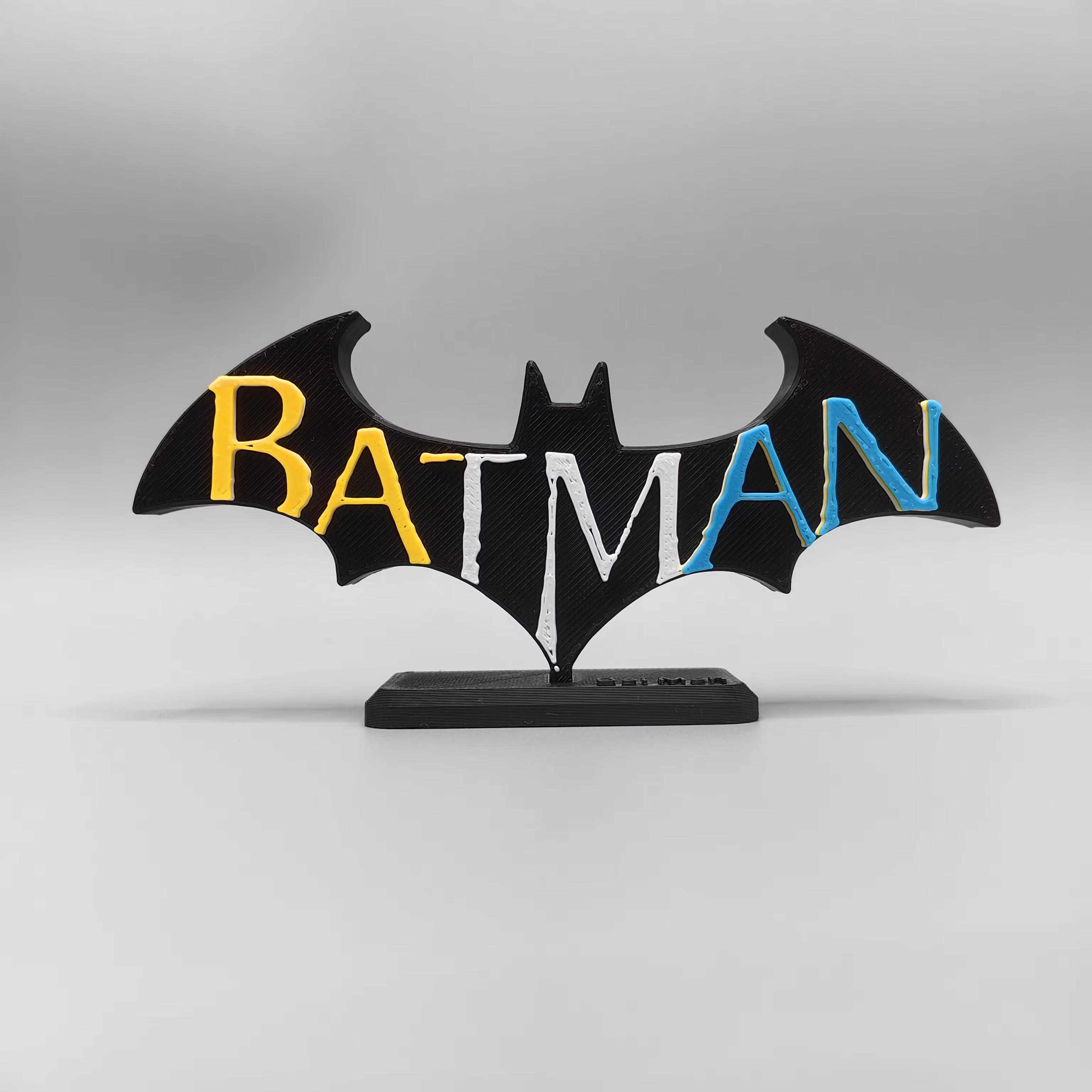 Dark Knight Batman – modèle de titre 3D, panneau de poupée pour super-héros, Collection de figurines