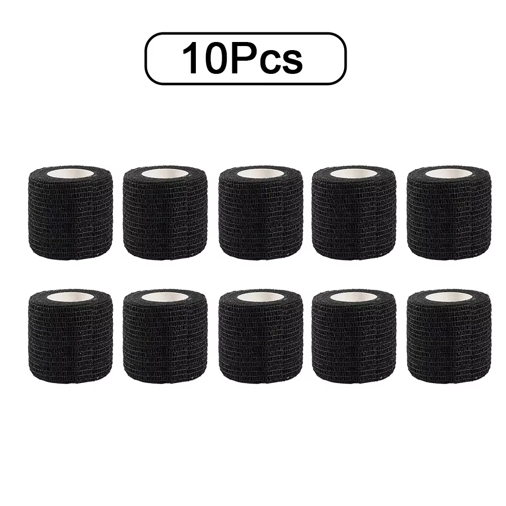 Bande athlétique élastique auto-adhésive, 10 pièces, 2.5/5/10cm, Non tissée, universelle, adaptée au