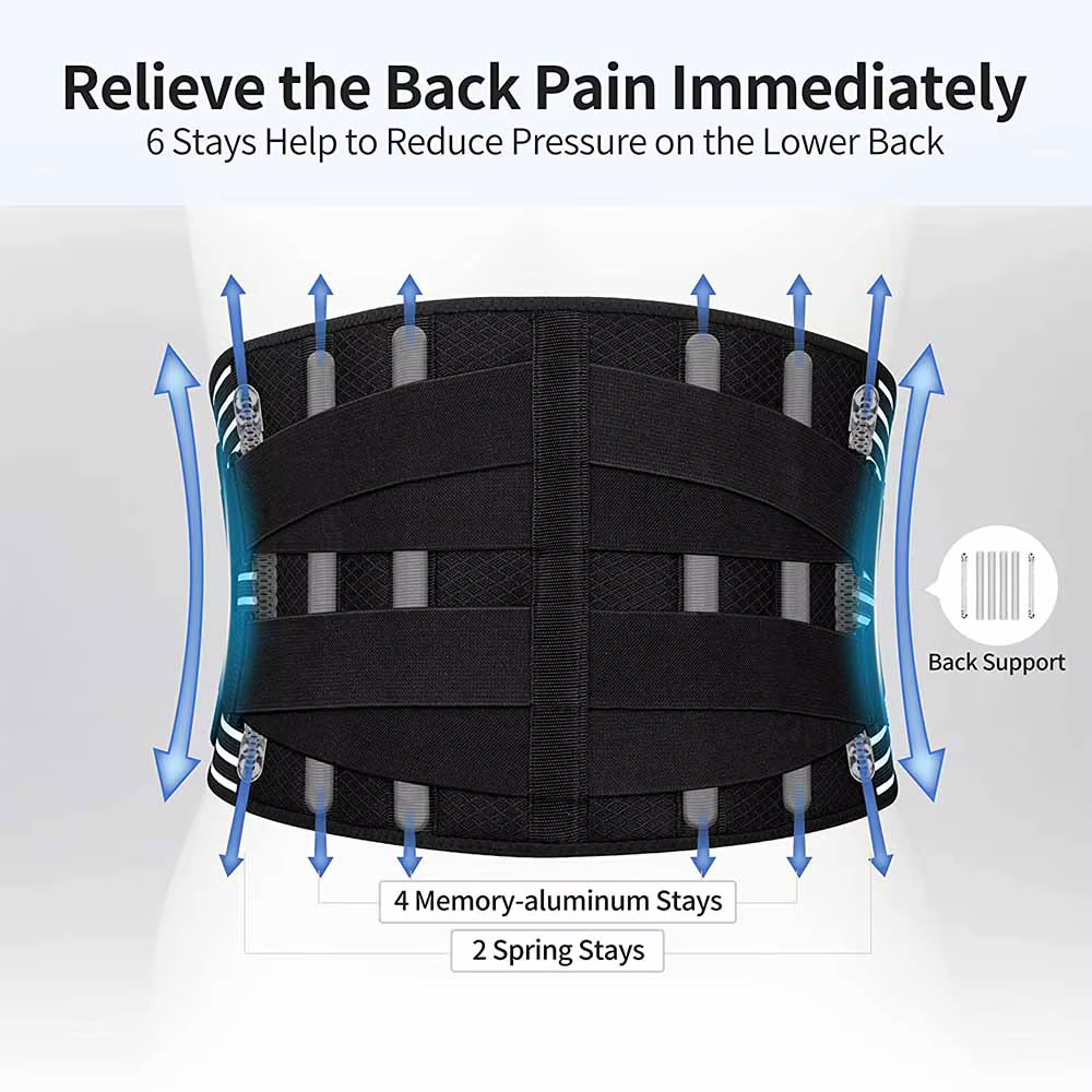 Ceinture de soutien lombaire à Double traction pour hommes et femmes, Corset orthopédique de taille,