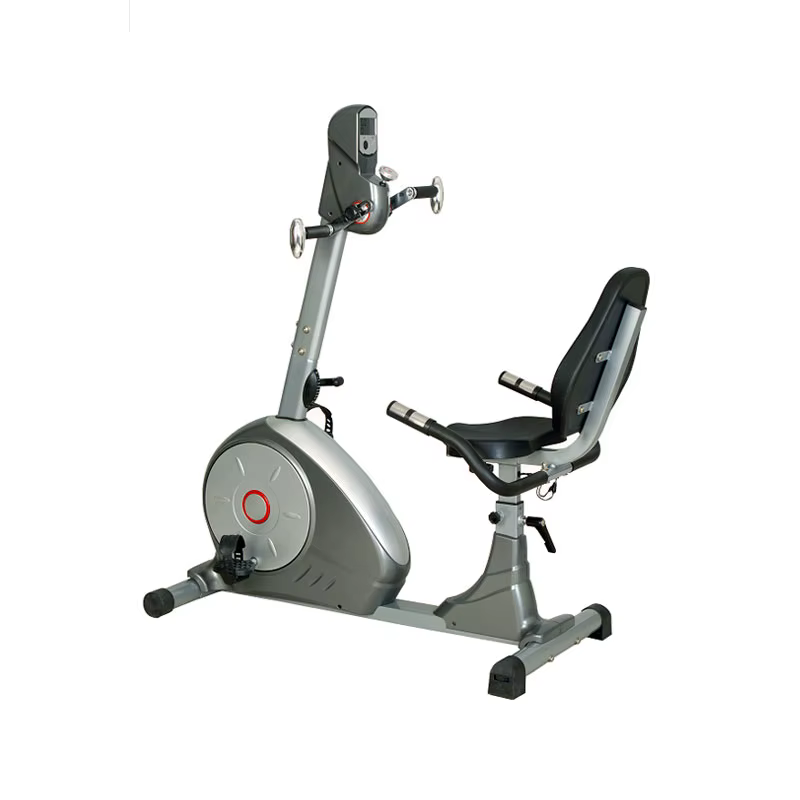 Machine elliptique de vélo magnétique d'intérieur, rééducation d'extrémité supérieure et inférieure,