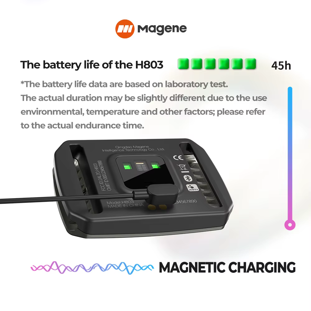 Magene moniteur de brassard de fréquence cardiaque double Mode Bluetooth ANT H803 capteur bras drago