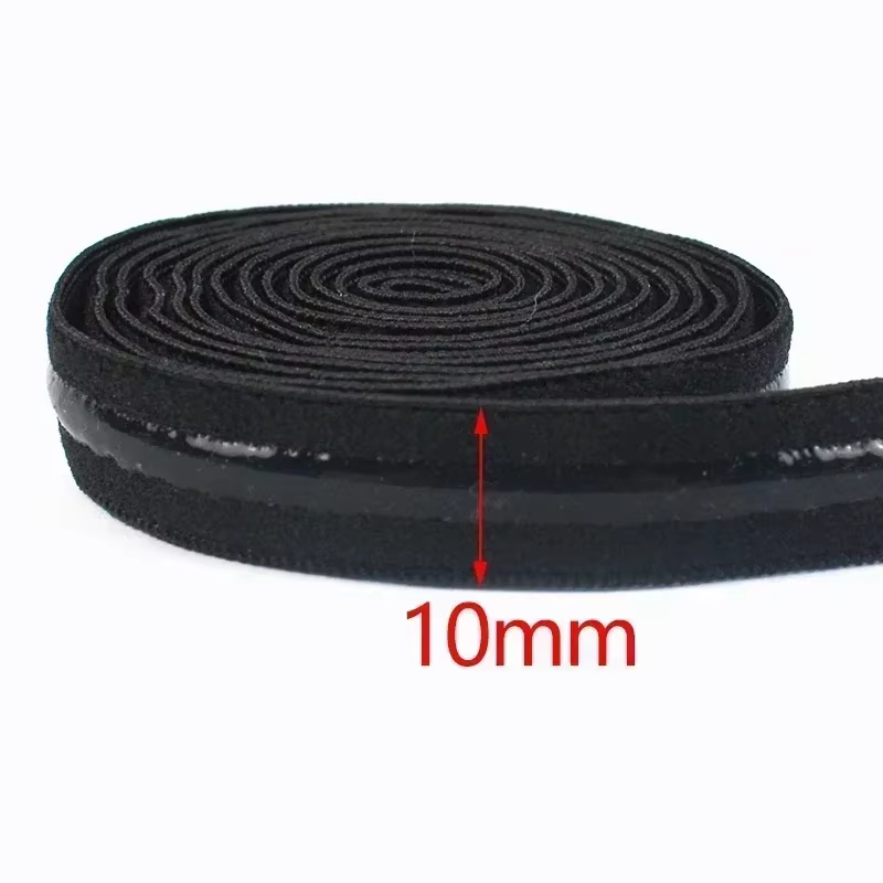 Bande élastique en silicone pour sous-vêtements, 2/5 mètres, 10-50mm, ruban en caoutchouc pour souti